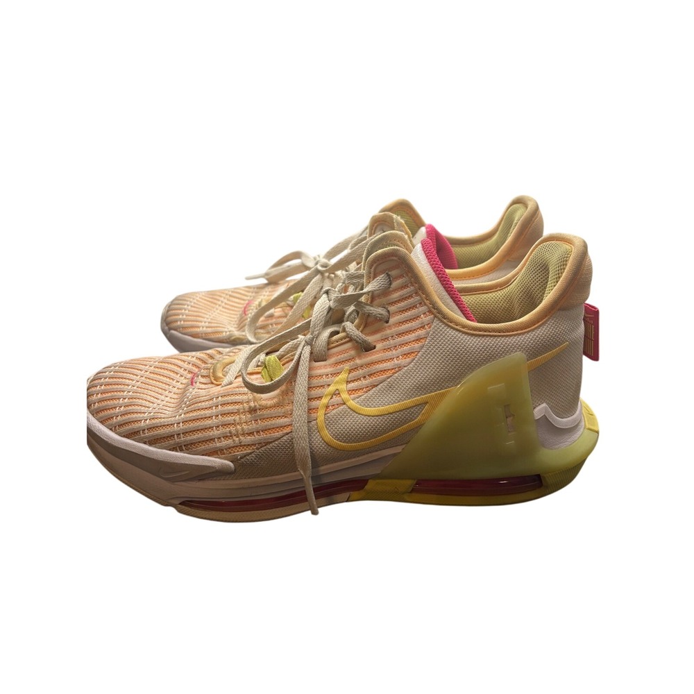 Nike LeBron Witness 7 Basketball Shoes Melon Yellow Pink DM1123-800‎ Mens